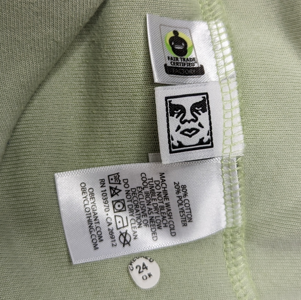 OBEY Stefano Short Sleeve Velour Polo NWT Sz M - Picture 12 of 13